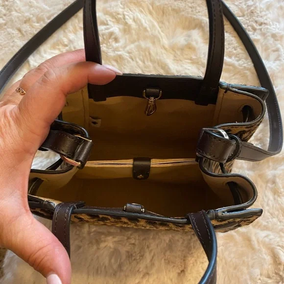 Kate Spade Lane Leopard Calf Hair Small Satchel - Picture 6 of 11